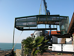 Delivery and installation of the swimming pool cover